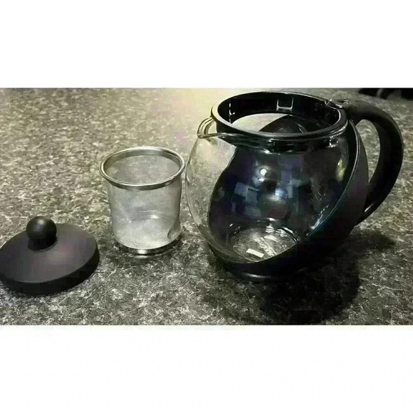 NEW BonJour Good Fortune Brewing Black Teapot 3 Cup 24oz Perfectly Brewed Tea - Picture 5 of 10